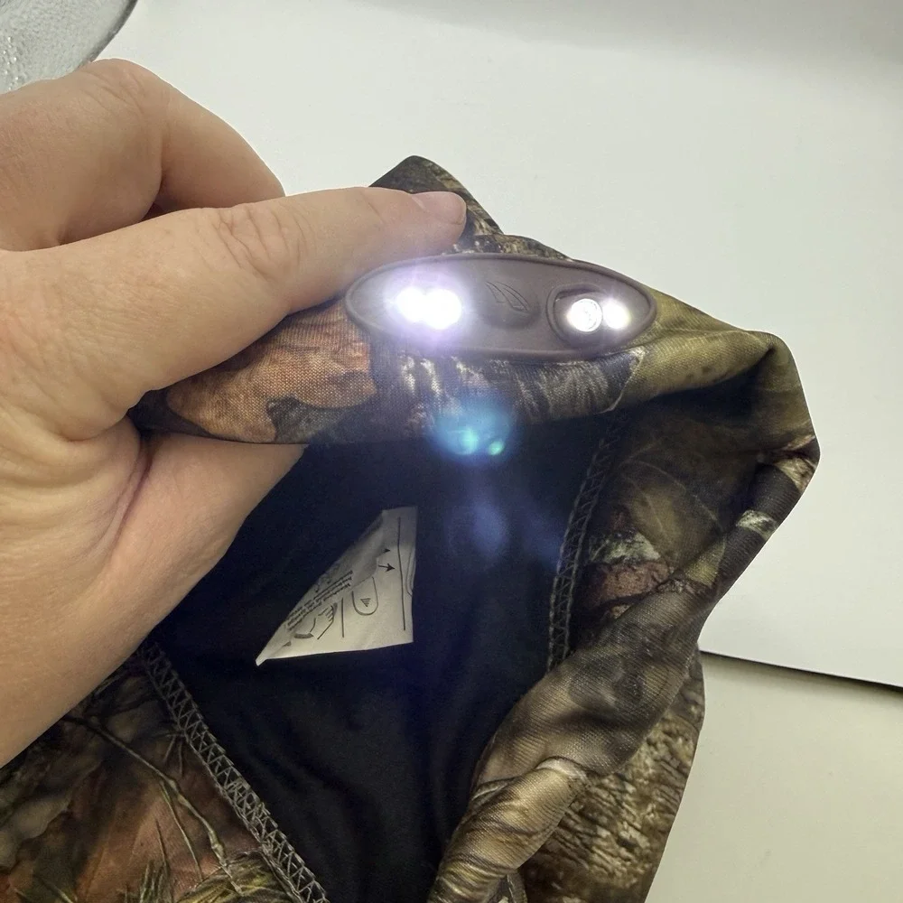 RealTree Camo LED Hat Beanie Lighted Winter Cap for Outdoor Use Batteries